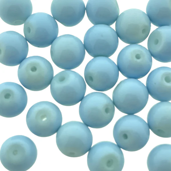 Glaskraal Opaal Soft Blue 8mm - 25 stuks
