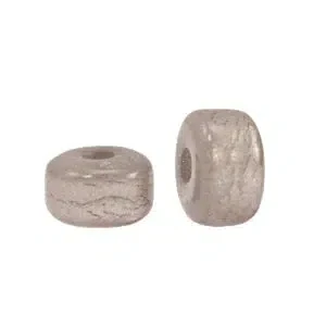 Glaskraal Polaris Glaze rondellen shiny Cervo brown Ø1.7mm 6x4mm