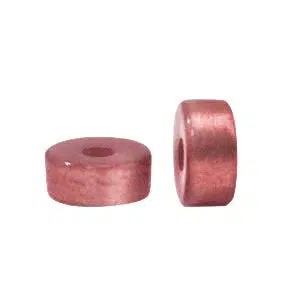 Glaskraal Polaris Glaze rondellen shiny Vinaccia red Ø1.7mm 6x4mm - Image 2