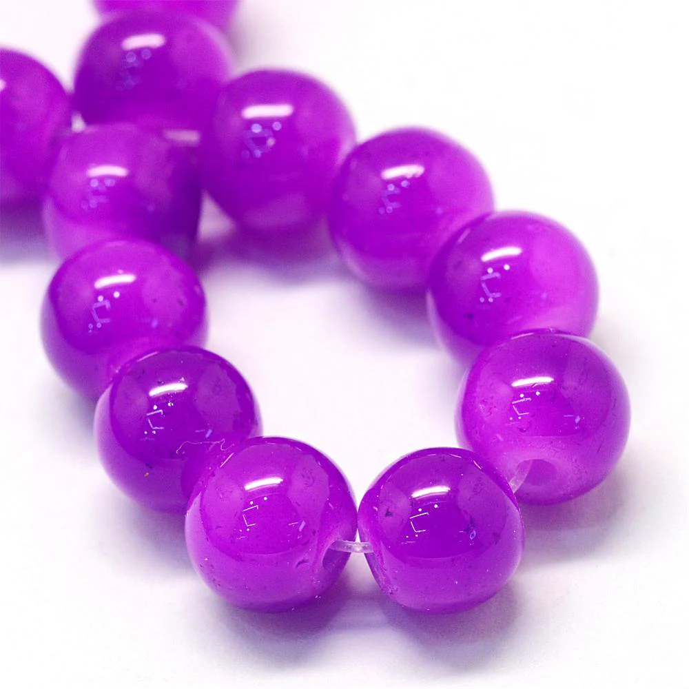 Glaskralen Shine dark violet 6mm ±140 stuks - Image 2