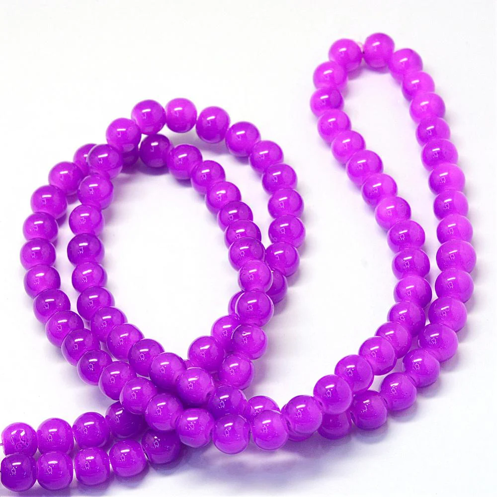 Glaskralen Shine dark violet 6mm ±140 stuks - Image 3