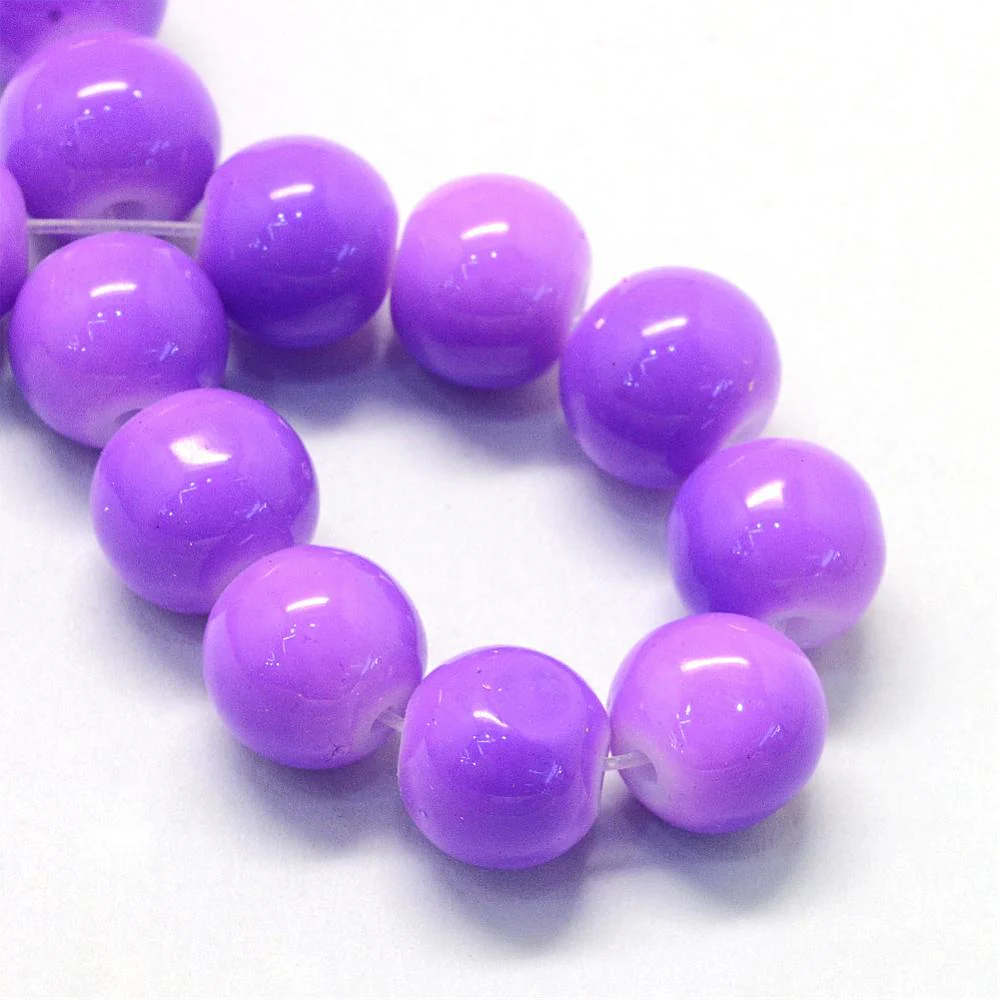 Glaskralen Shine medium orchid 6mm ±140 stuks - Image 3