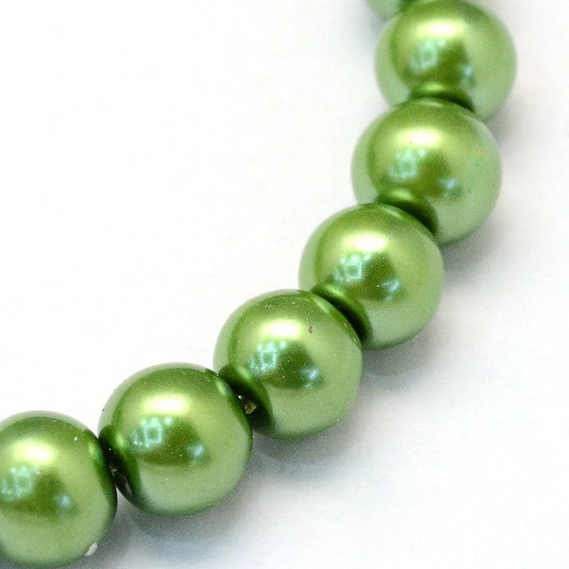 Glasparels Rond Groen 6.5mm - ± 68 stuks - Image 2