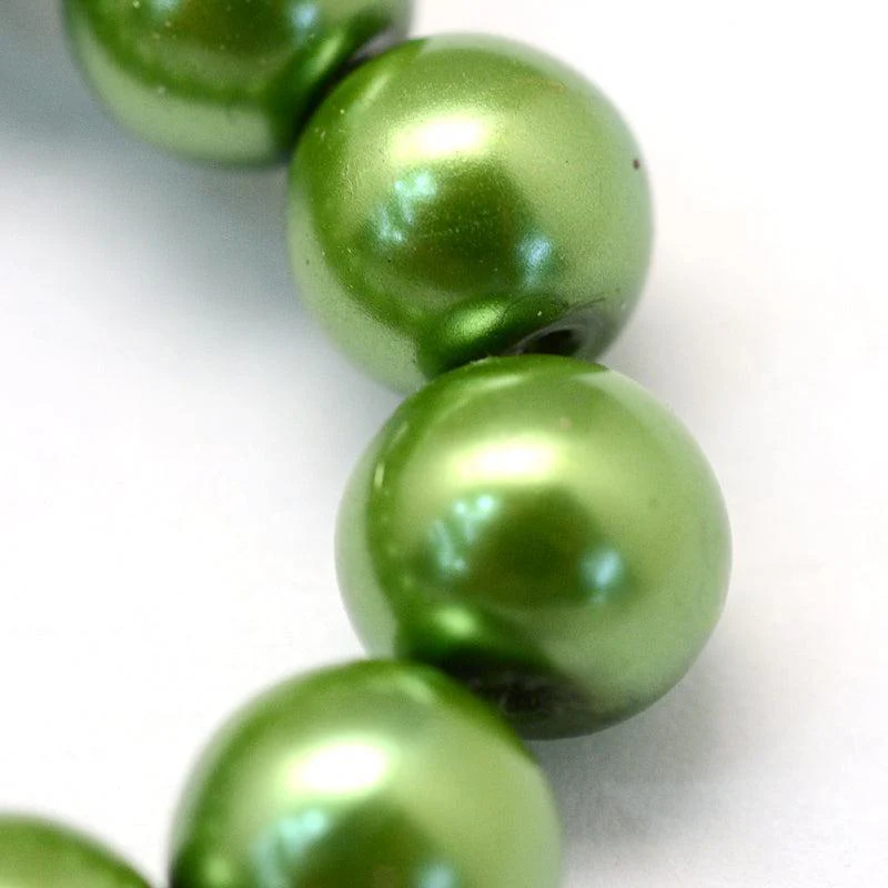 Glasparels Rond Groen 6.5mm - ± 68 stuks - Image 3