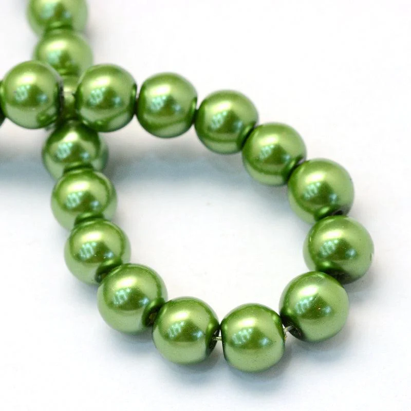 Glasparels Rond Groen 6.5mm - ± 68 stuks - Image 4