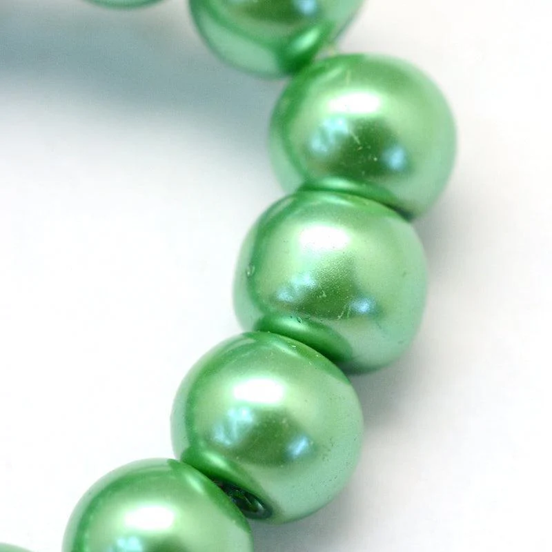 Glasparels Rond Medium Zeegroen 4.5mm - ± 100 stuks - Image 2