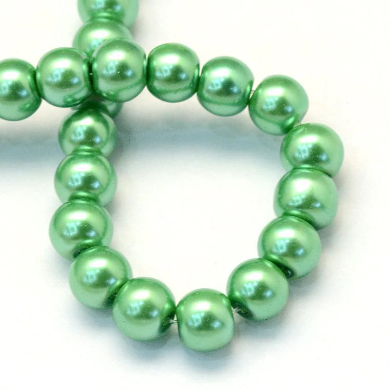 Glasparels Rond Medium Zeegroen 4.5mm - ± 100 stuks - Image 3