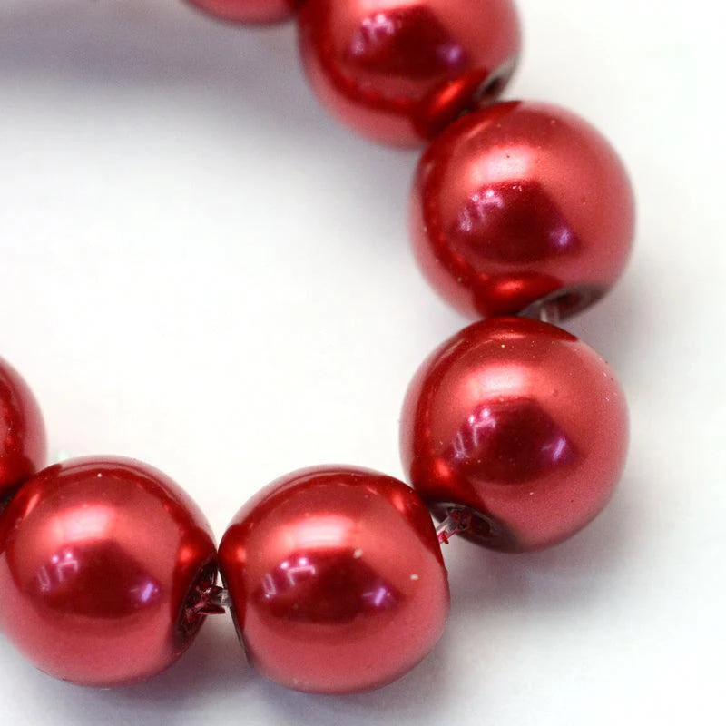 Glasparels Rond Vuursteenrood 4.5mm - ± 100 stuks - Image 2
