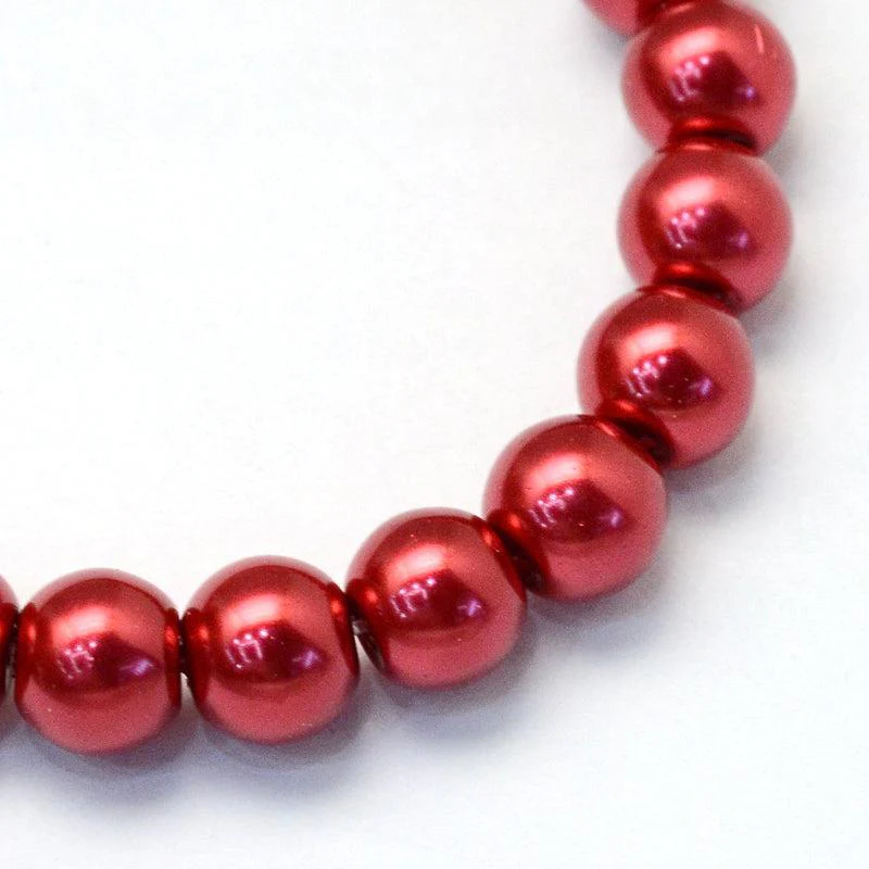 Glasparels Rond Vuursteenrood 4.5mm - ± 100 stuks - Image 3