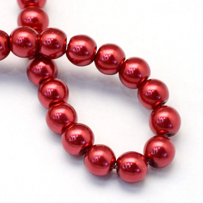 Glasparels Rond Vuursteenrood 4.5mm - ± 100 stuks - Image 4