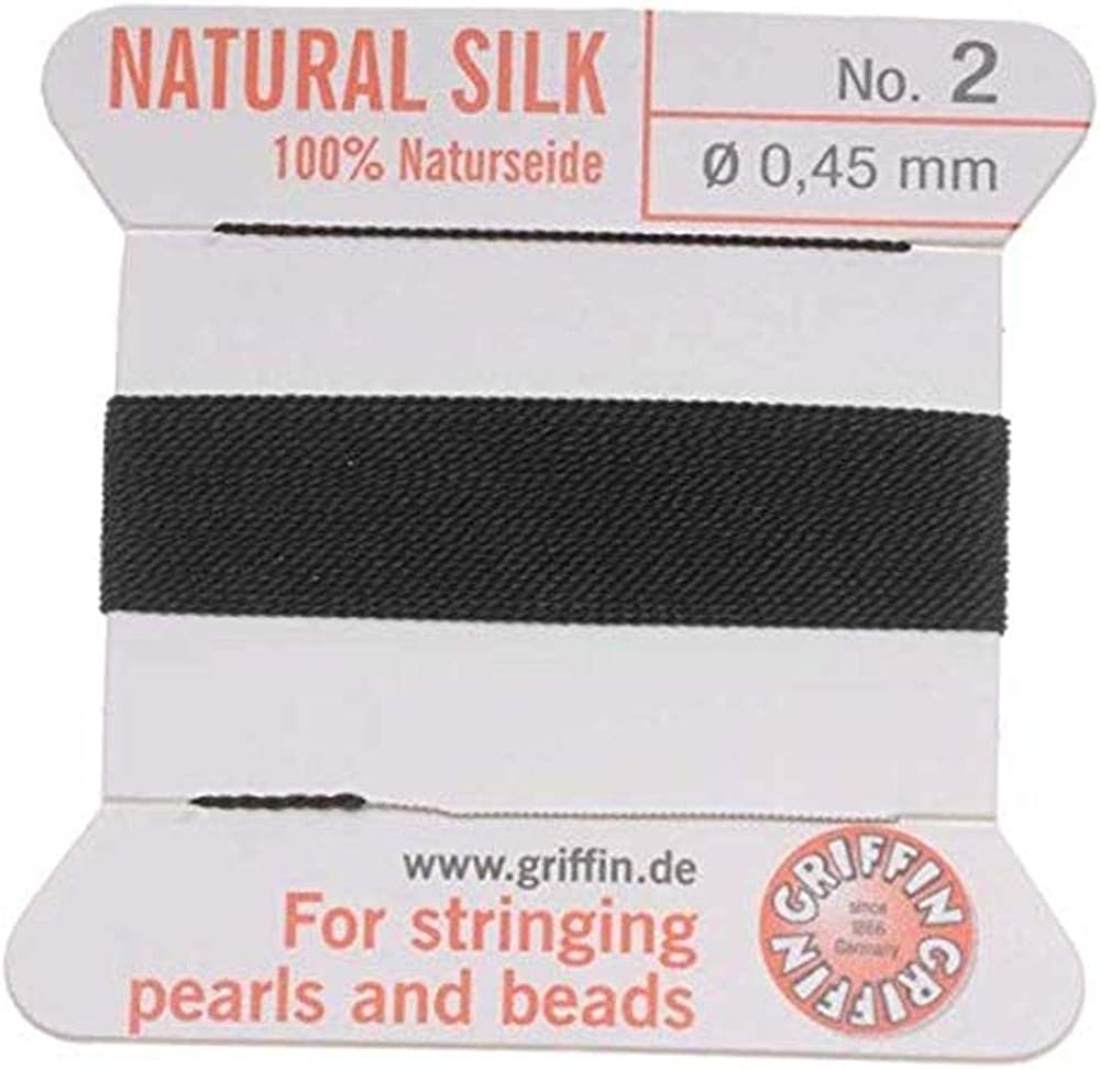 Griffin koord no.2 Black 0,45mm - 2 meter