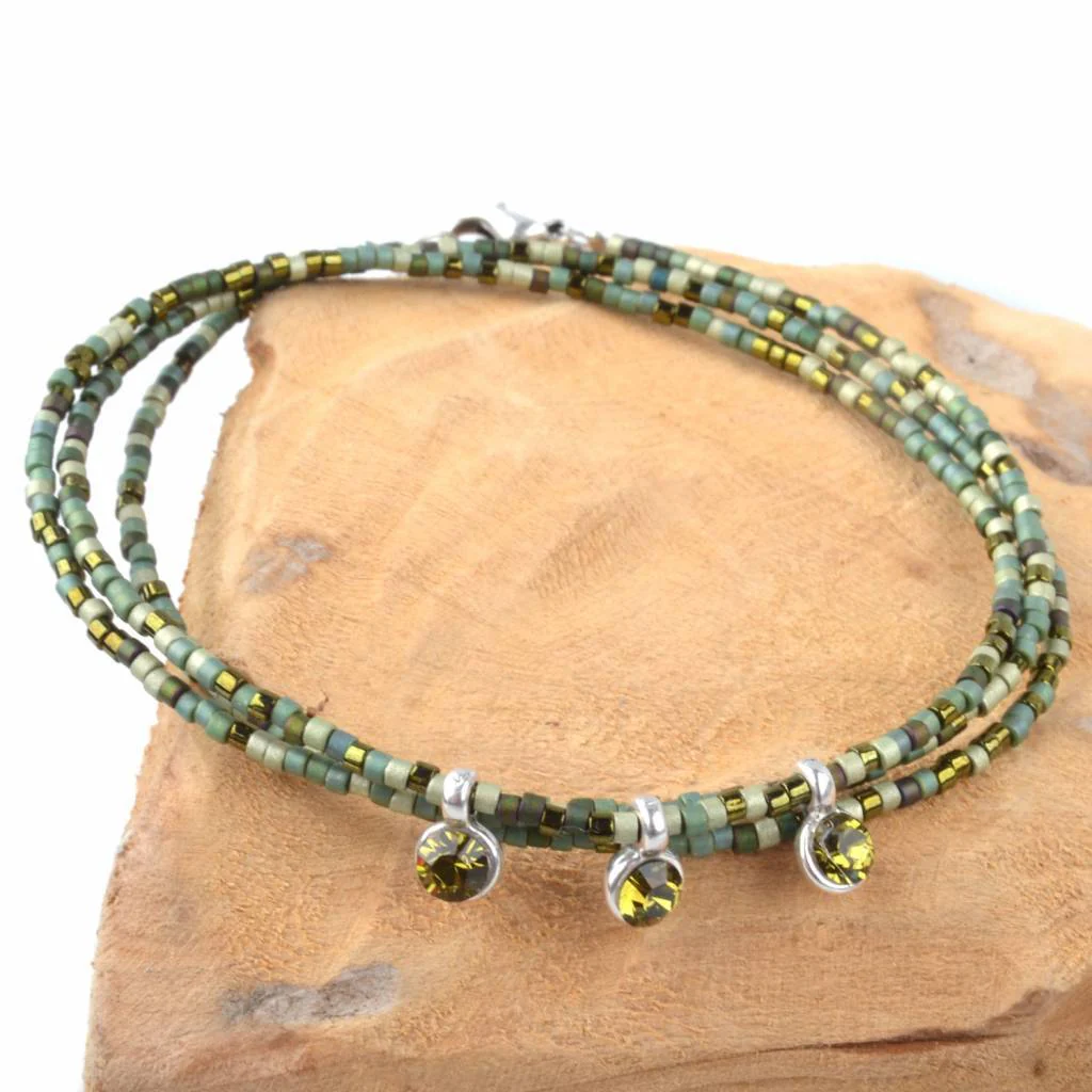 Miyuki mini olive green DIY pakket - Image 2