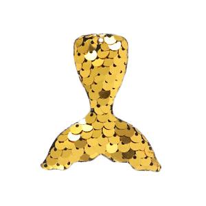 Hanger pailletten zeemeermin Goud 5x5cm