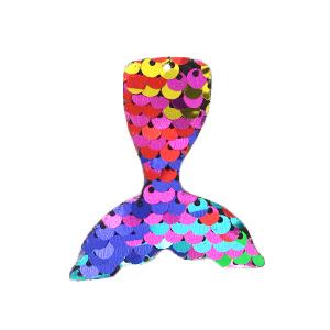 Hanger pailletten zeemeermin Rainbow 5x5cm
