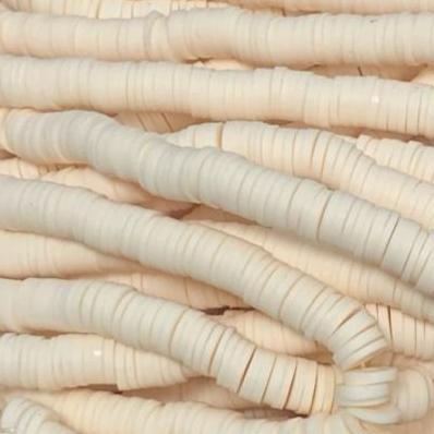 Disc kralen polymeer 6x1mm Light rose salmon ±400 stuks