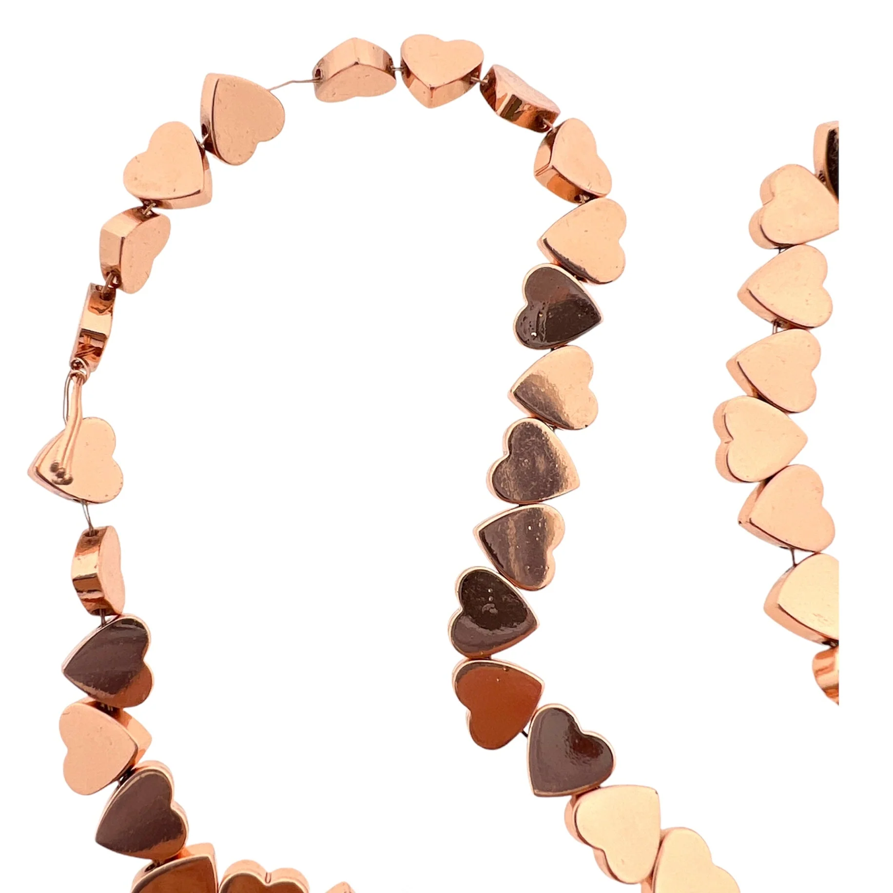 Hematiet hartjes rose gold 6x6x2mm - per stuk
