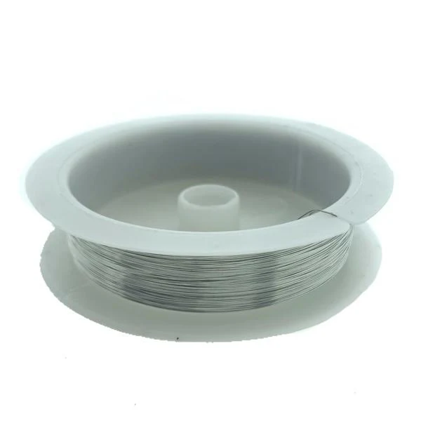 Koper draad 0.2mm zilver - ±30 meter