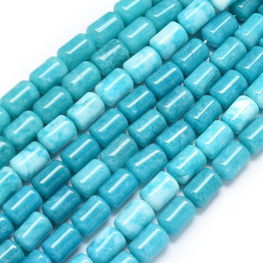 Jade kraal ovaal Turquoise 8x12mm - per stuk - Image 2