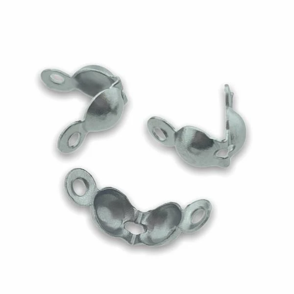Kalotje RVS zilver 5x2,5mm - 12 stuks