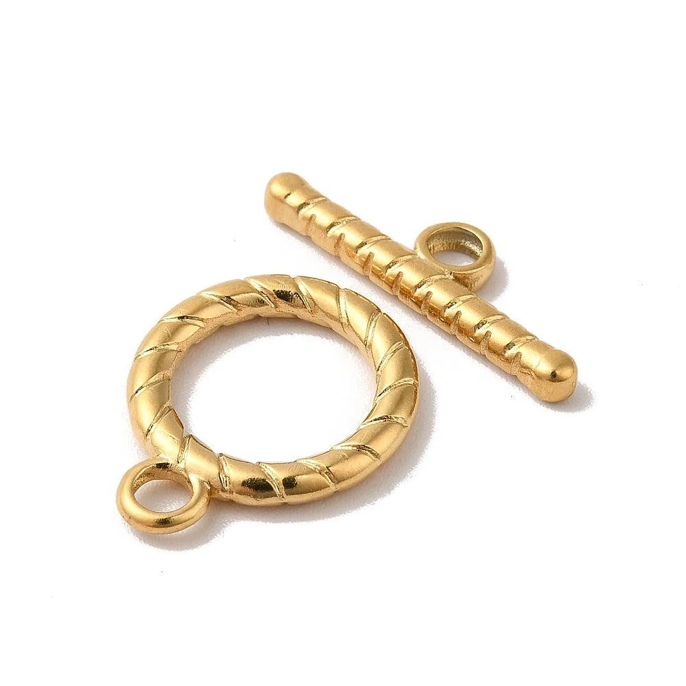 Kapittel slot goud RVS 15mm - per stuk - Image 2