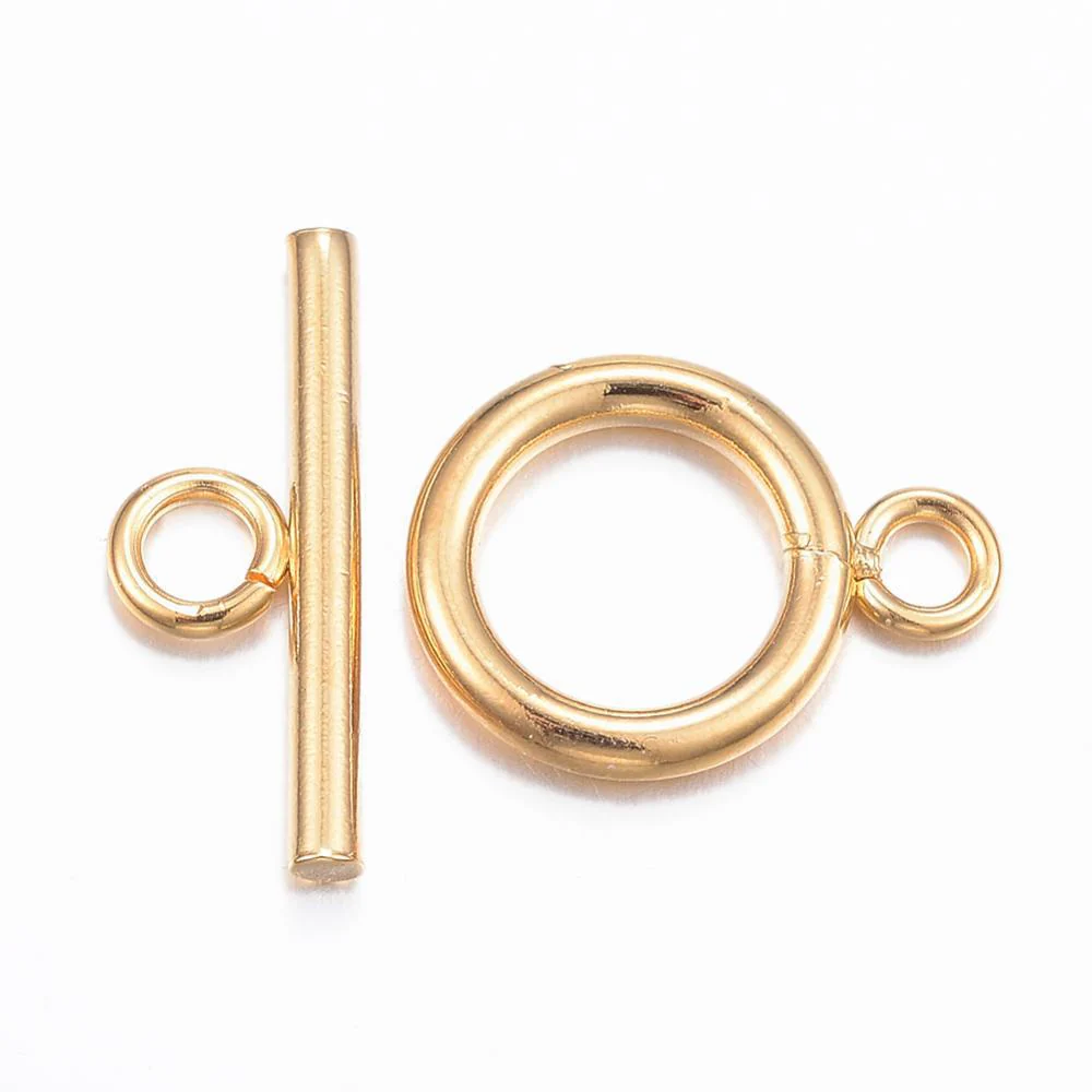Kapittel slot goud RVS 16mm