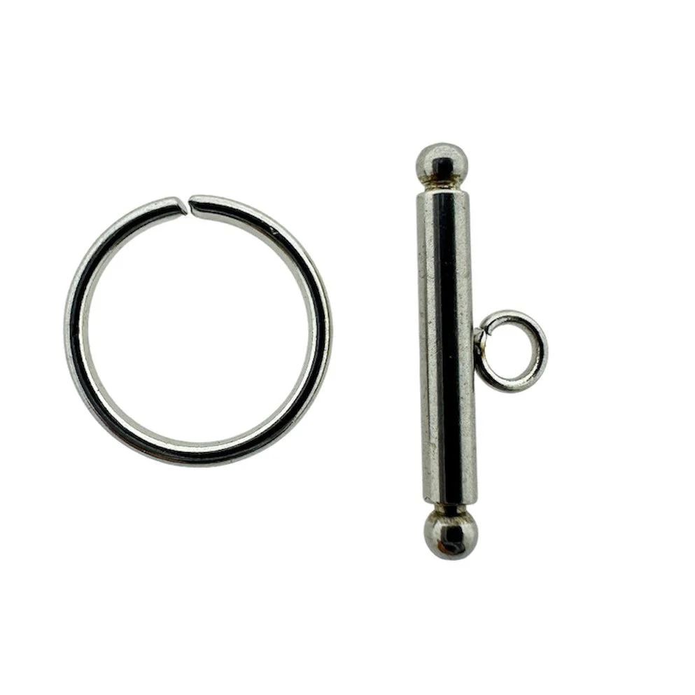 Kapittel slot zilver RVS 15x5mm
