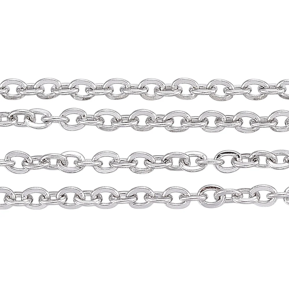Ketting RVS cable zilver 2x1,5mm - prijs per 10cm
