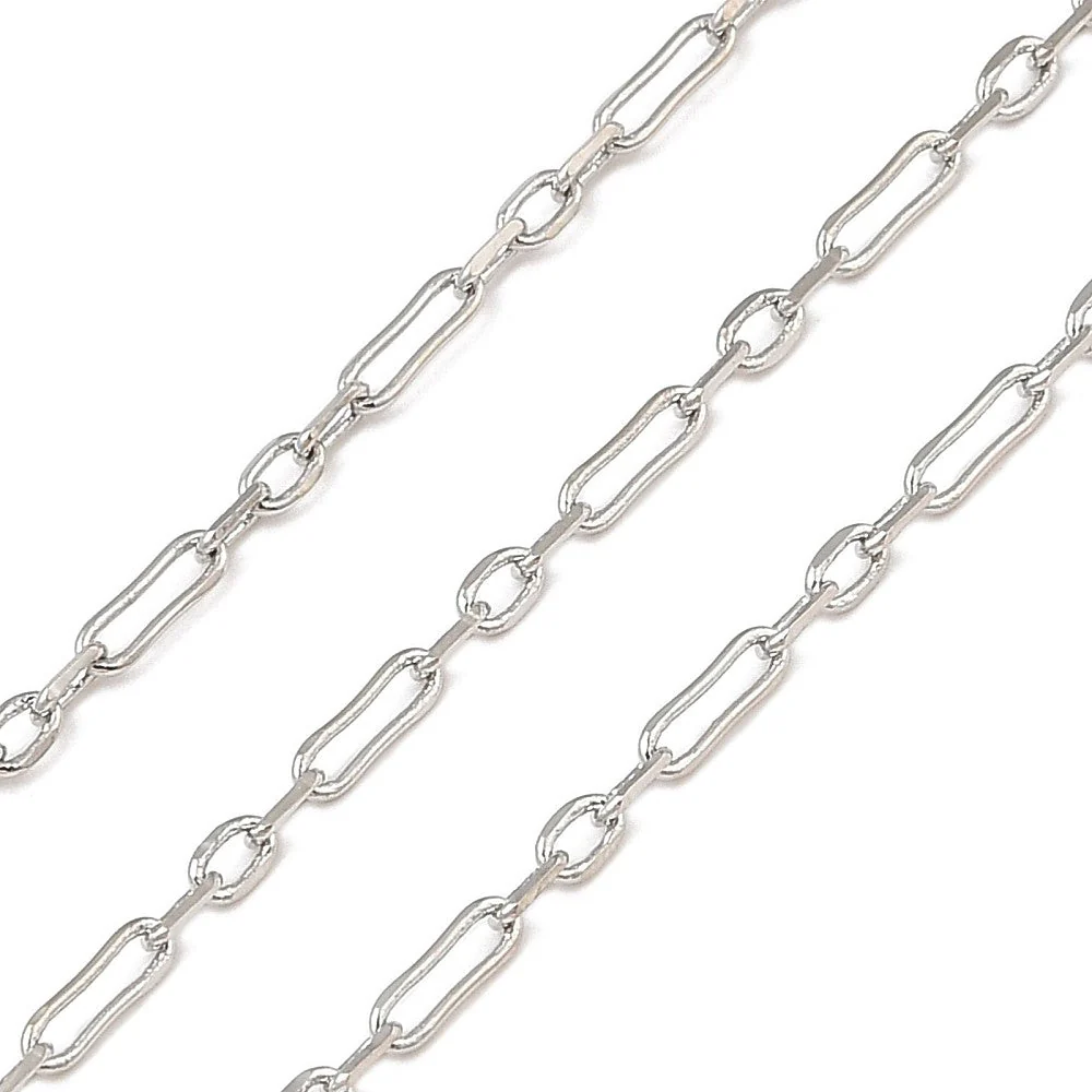 Ketting schakel zilver 3,5x2mm - prijs per 10cm