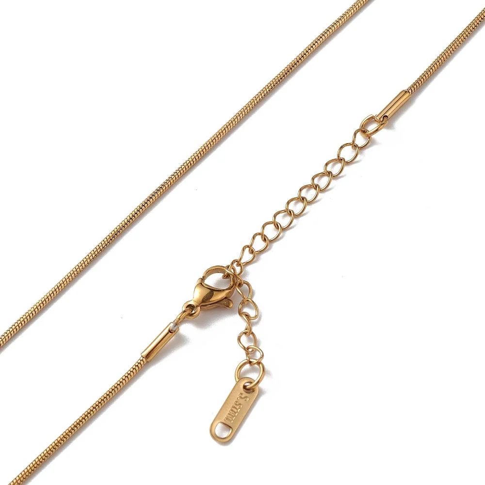 Ketting snake Stainless Steel goud ±45cm - Image 2