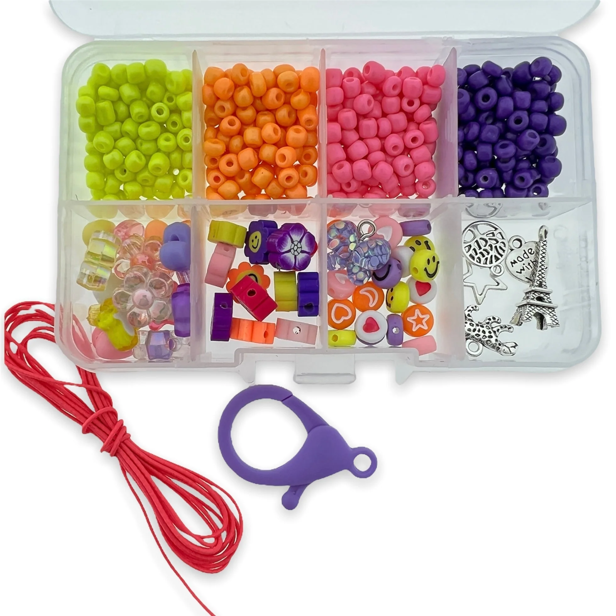 Kinderfeestjes box groot Neon mix - Image 2