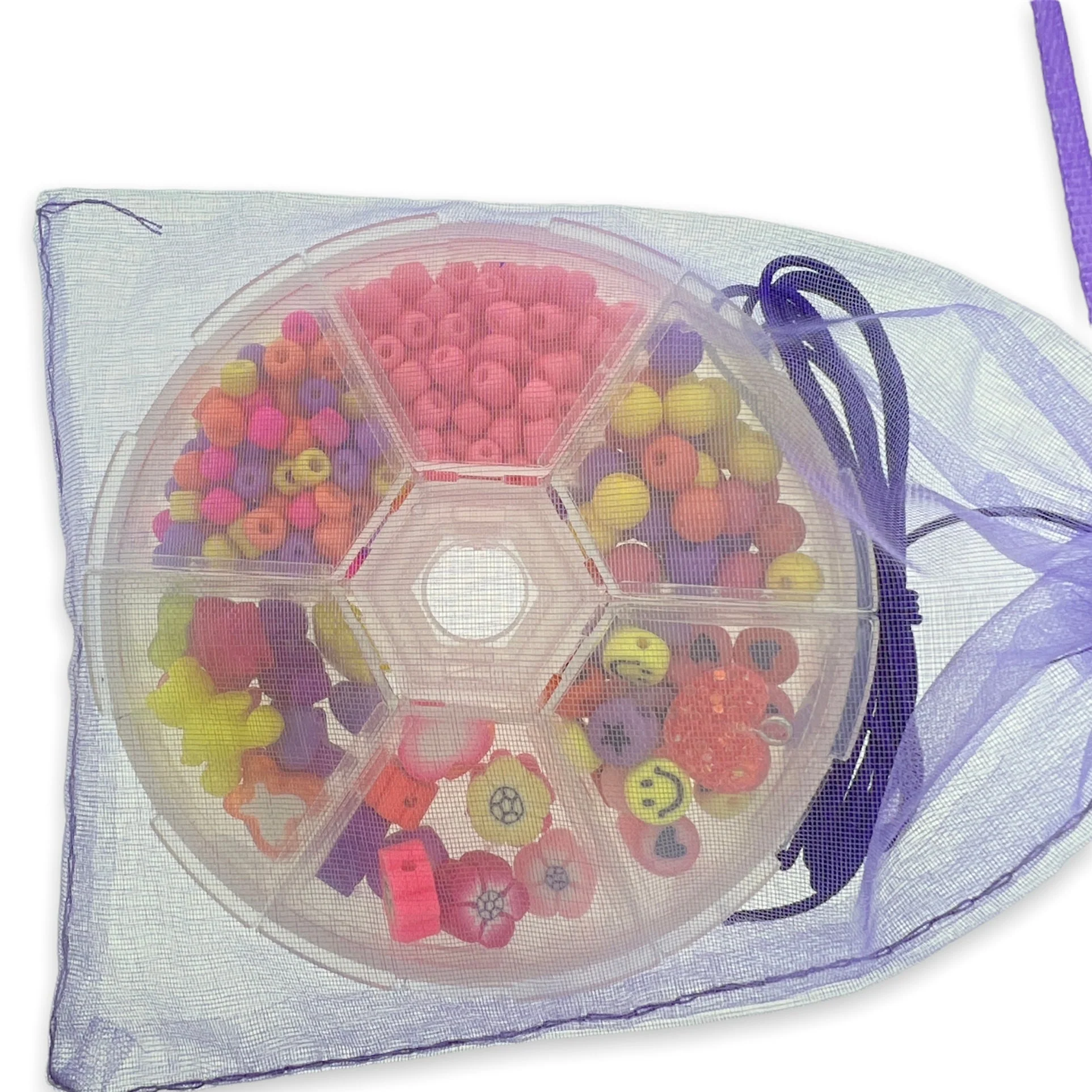 Kinderfeestjes box rond fluor-roze - Image 3