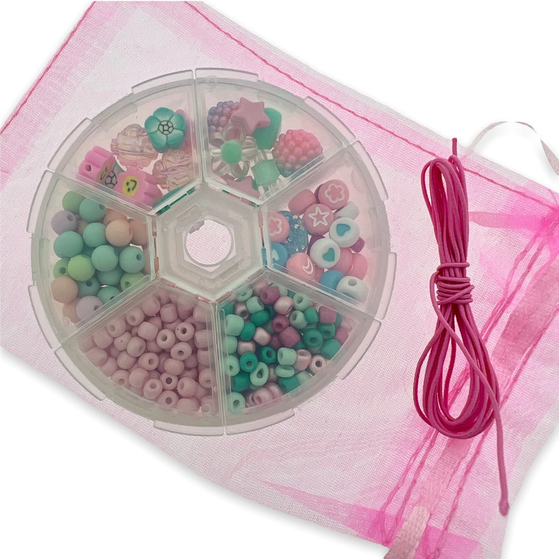 Kinderfeestjes box rond pastel-roze - Image 2
