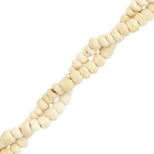Kokos kralen discs White 4mm - ±50-60 stuks