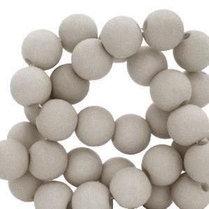 Acryl kralen Shoreline grey 6mm - 50 stuks
