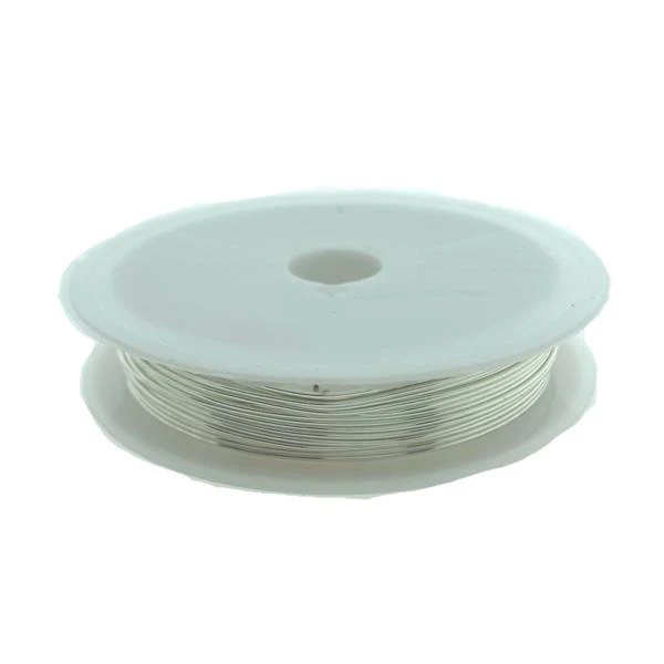 Koper draad 0.6mm silver - ±6 meter