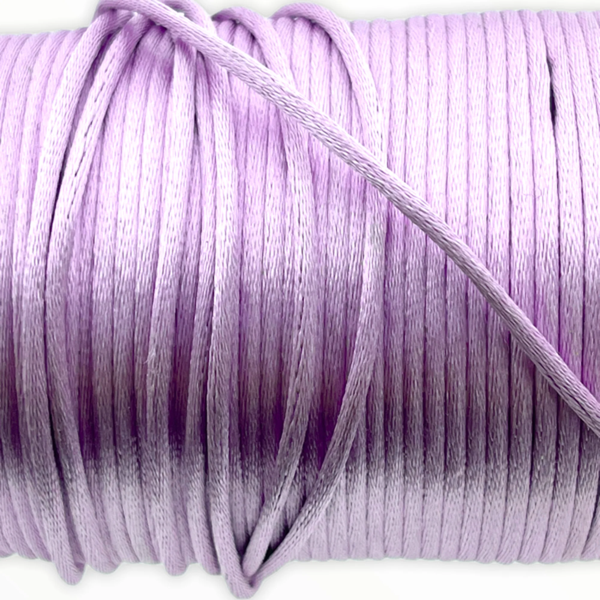 Satijn koord 2mm Lila - 3 meter