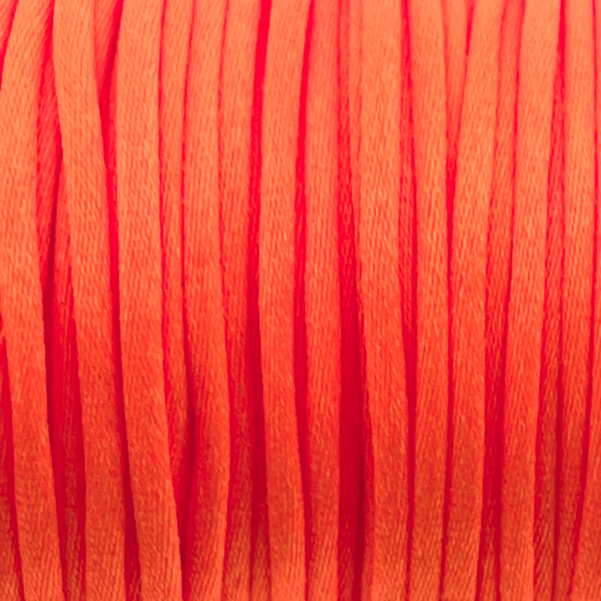 Satijn koord 2,5mm Fel oranje - 3 meter