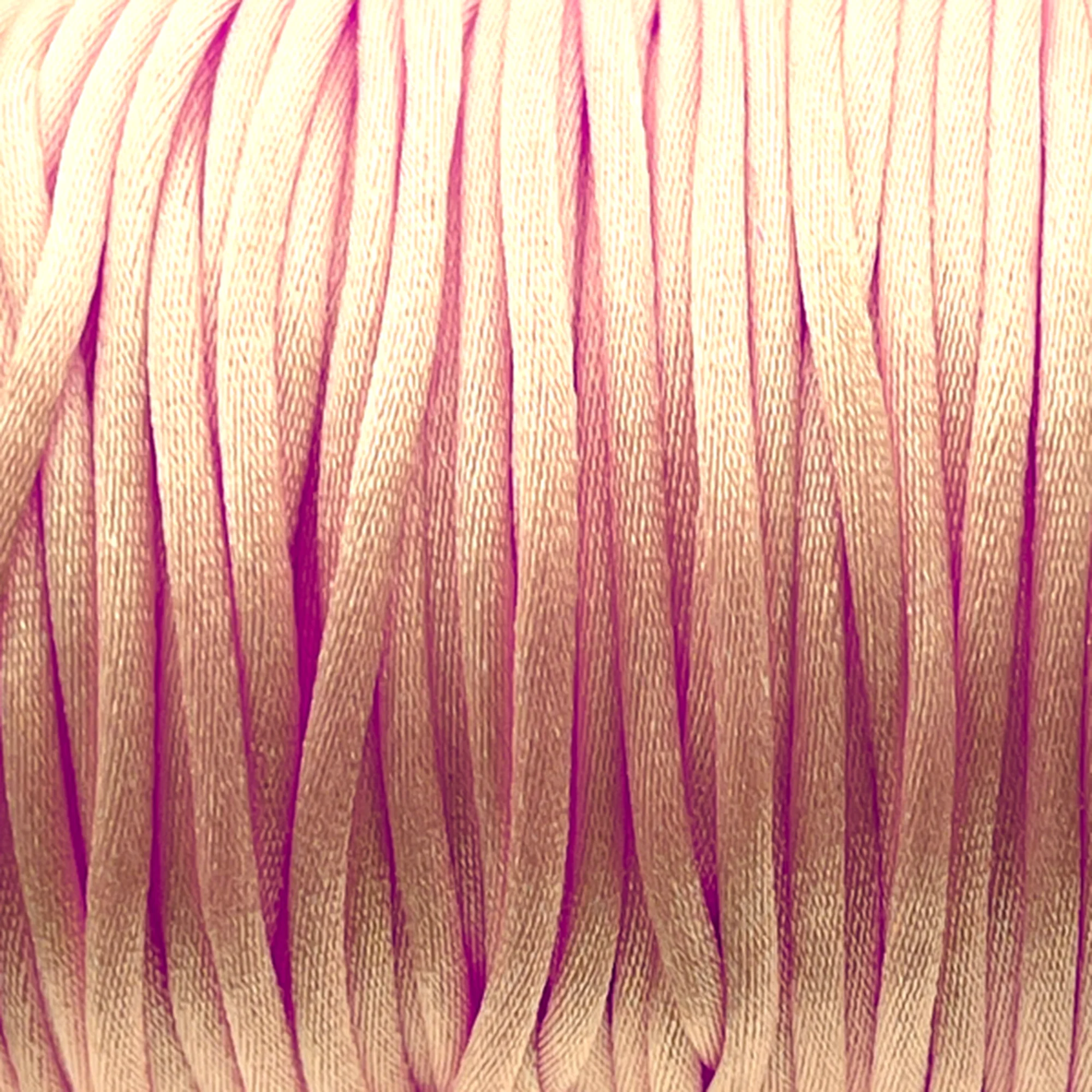 Satijn koord 2,5mm Lichtroze - 3 meter