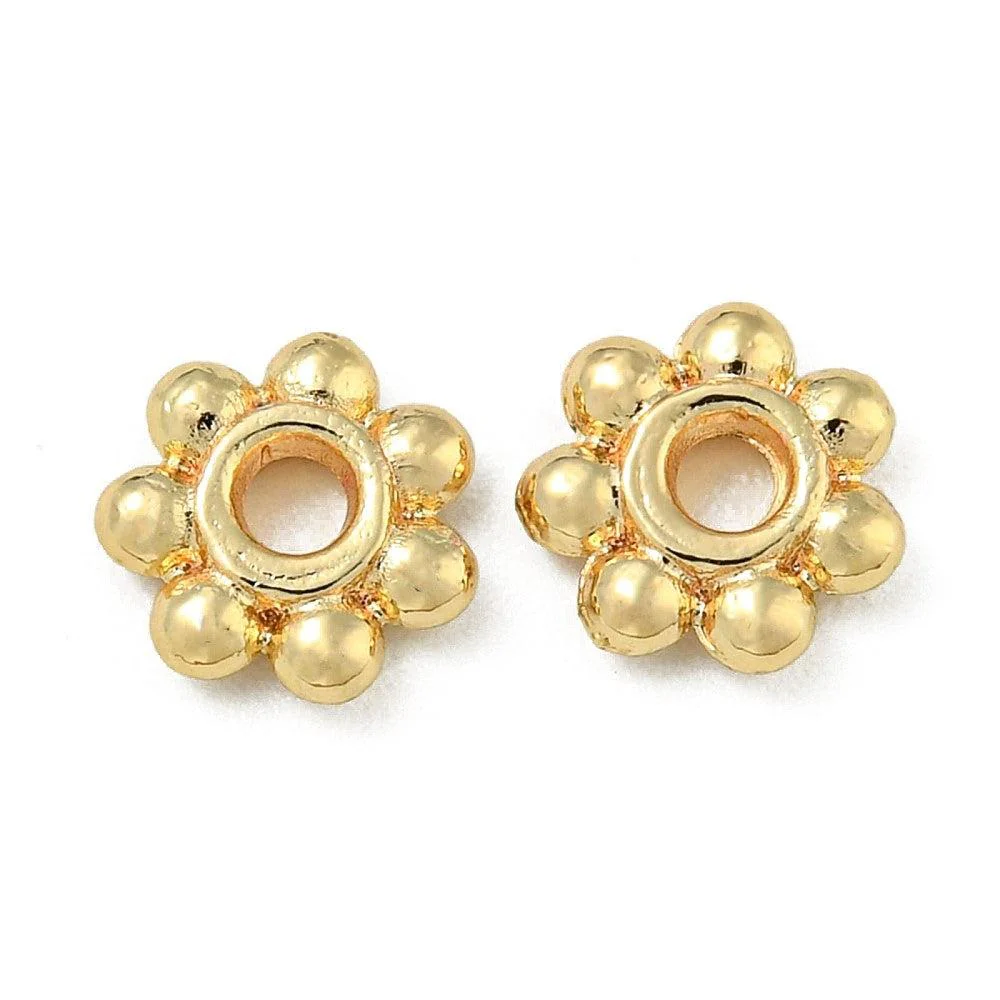 Kraal bali spacer 14k Gold Plated 6x1,5mm - 10 stuks - Image 2