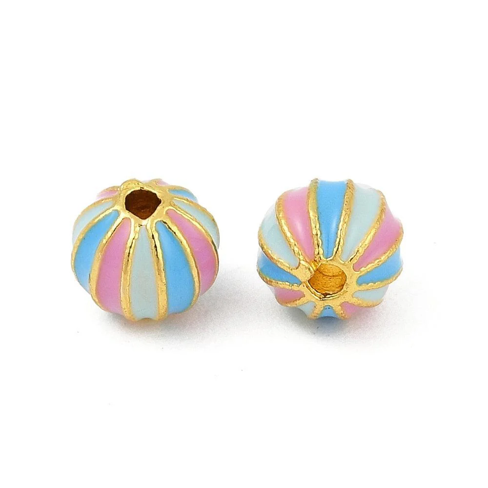 Kraal Brass Goud Enamel 6mm Multicolor - Image 2