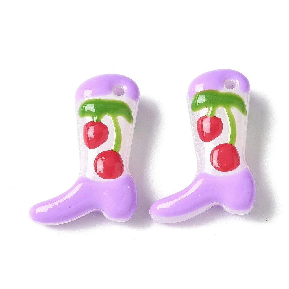 Kraal emaille lampwork cowboy 24mm - per stuk