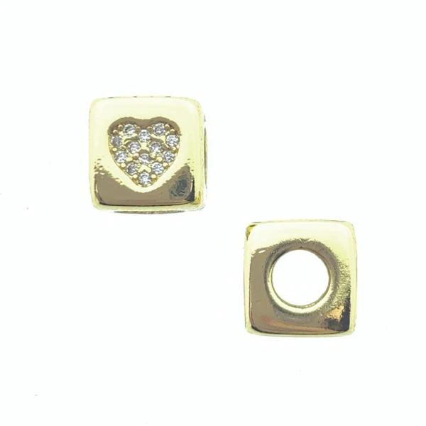 Kraal goud Hart DQ Ø4.5mm
