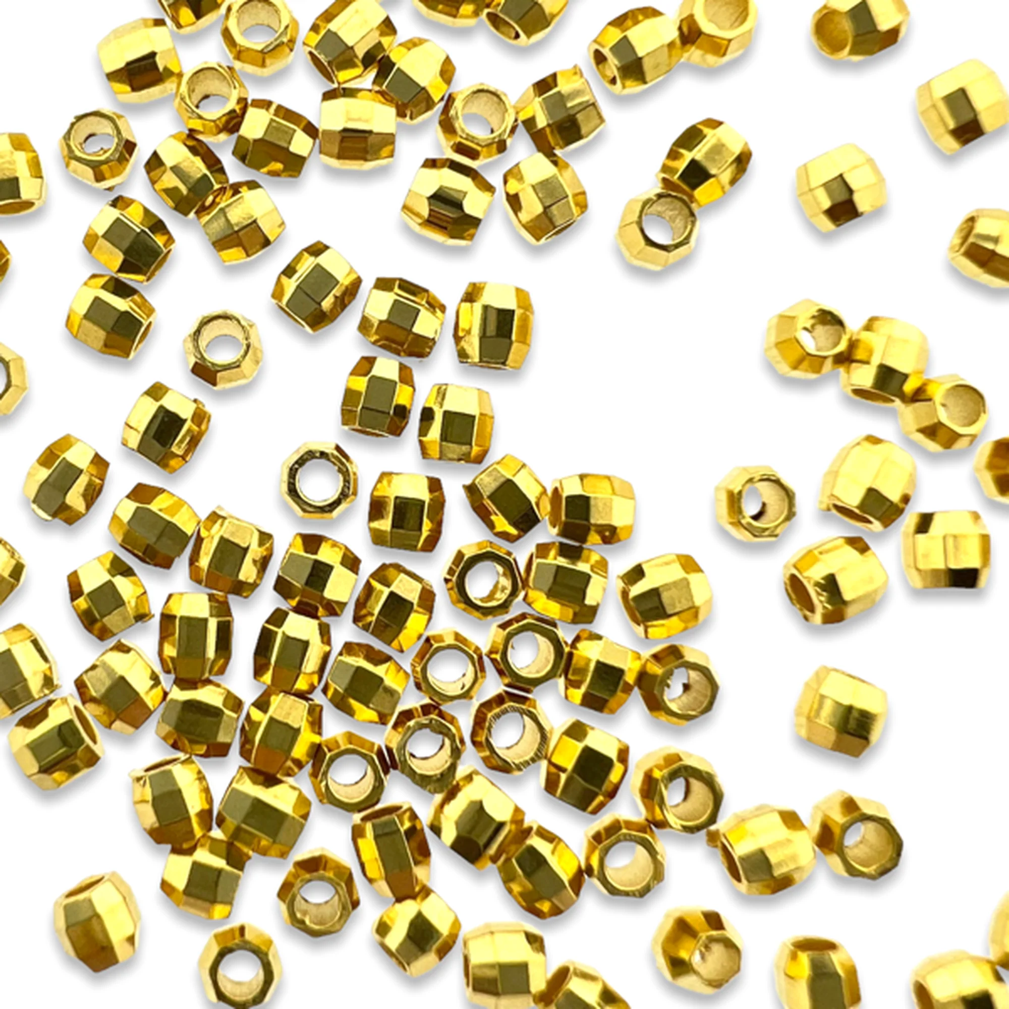 Kraal goud Ø1,2mm 2mm 24K DQ - 20 stuks