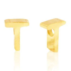 Kraal Initial letter Ø1,8mm Stainless steel Goud (rvs) 8x5mm - Image 20
