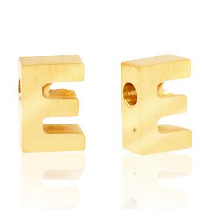 Kraal Initial letter Ø1,8mm Stainless steel Goud (rvs) 8x5mm - Image 5