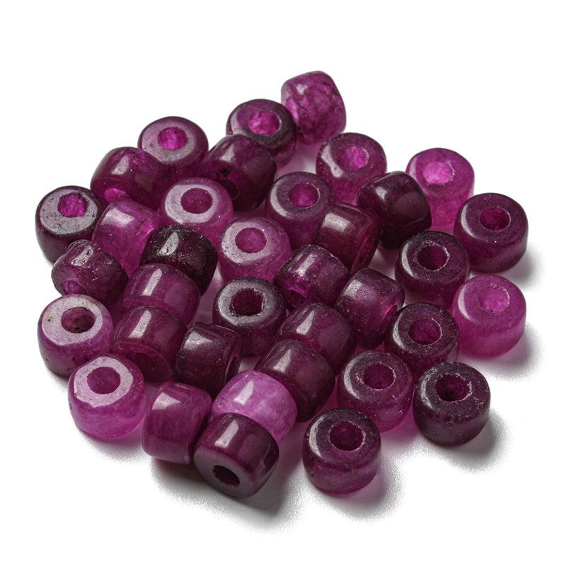 Kraal jade purple disc 8x6mm Ø3mm - per stuk