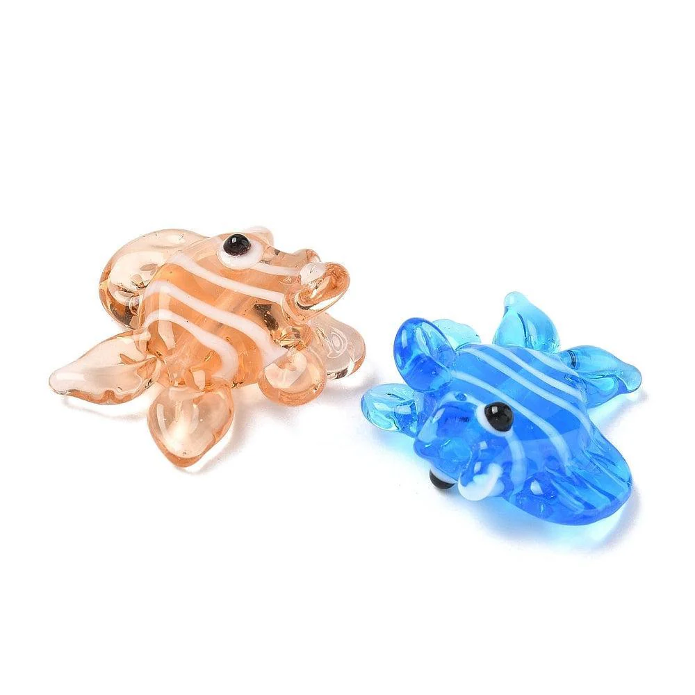 Kraal lampwork Vis Multicolor 20mm- per stuk - Image 2