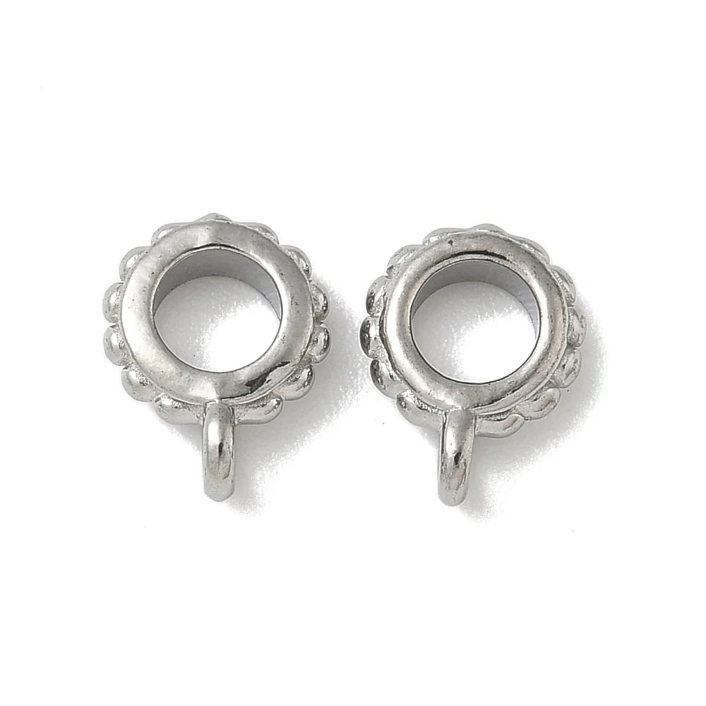 Kraal met oog RVS zilver 8mm - per stuk - Image 2