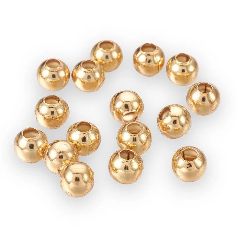 Kraal RVS Goud 5x4,5mm Ø2mm - 25 stuks