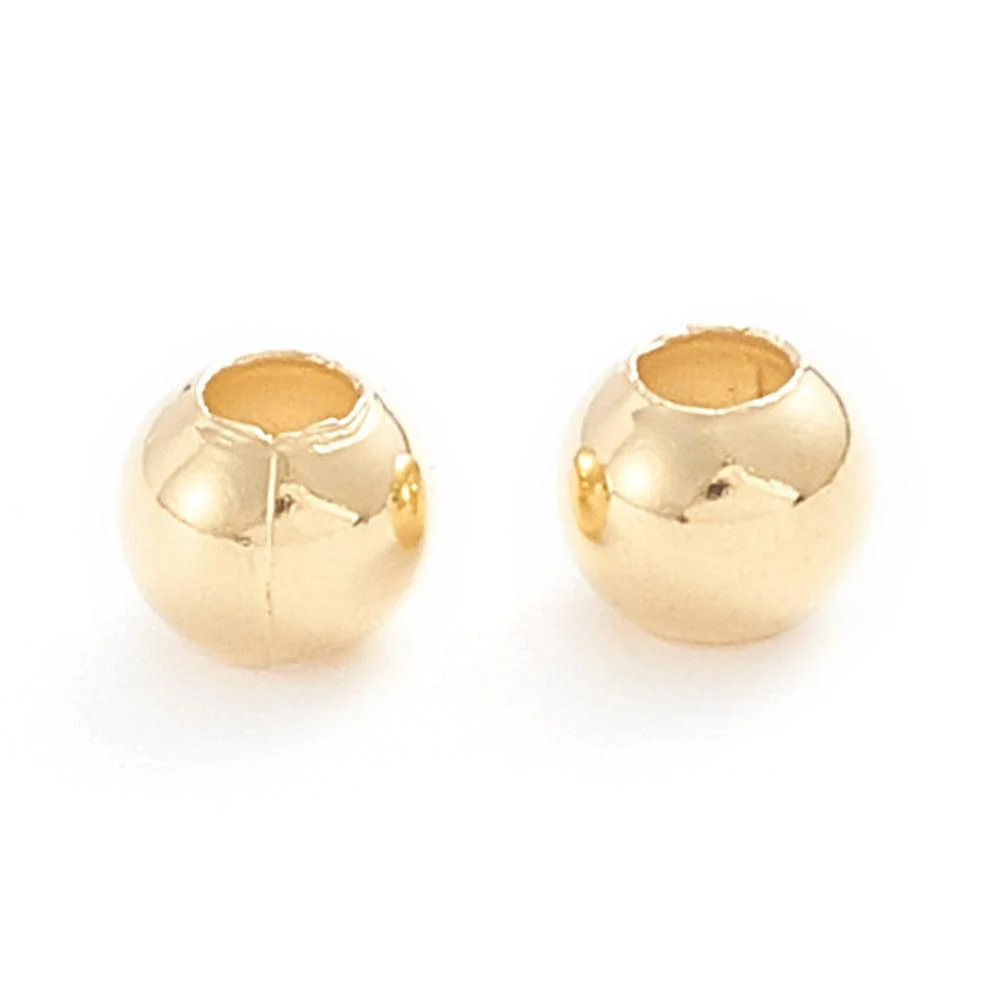 Kraal RVS Goud 4x3,5mm Ø1,6mm - 40 stuks - Image 2